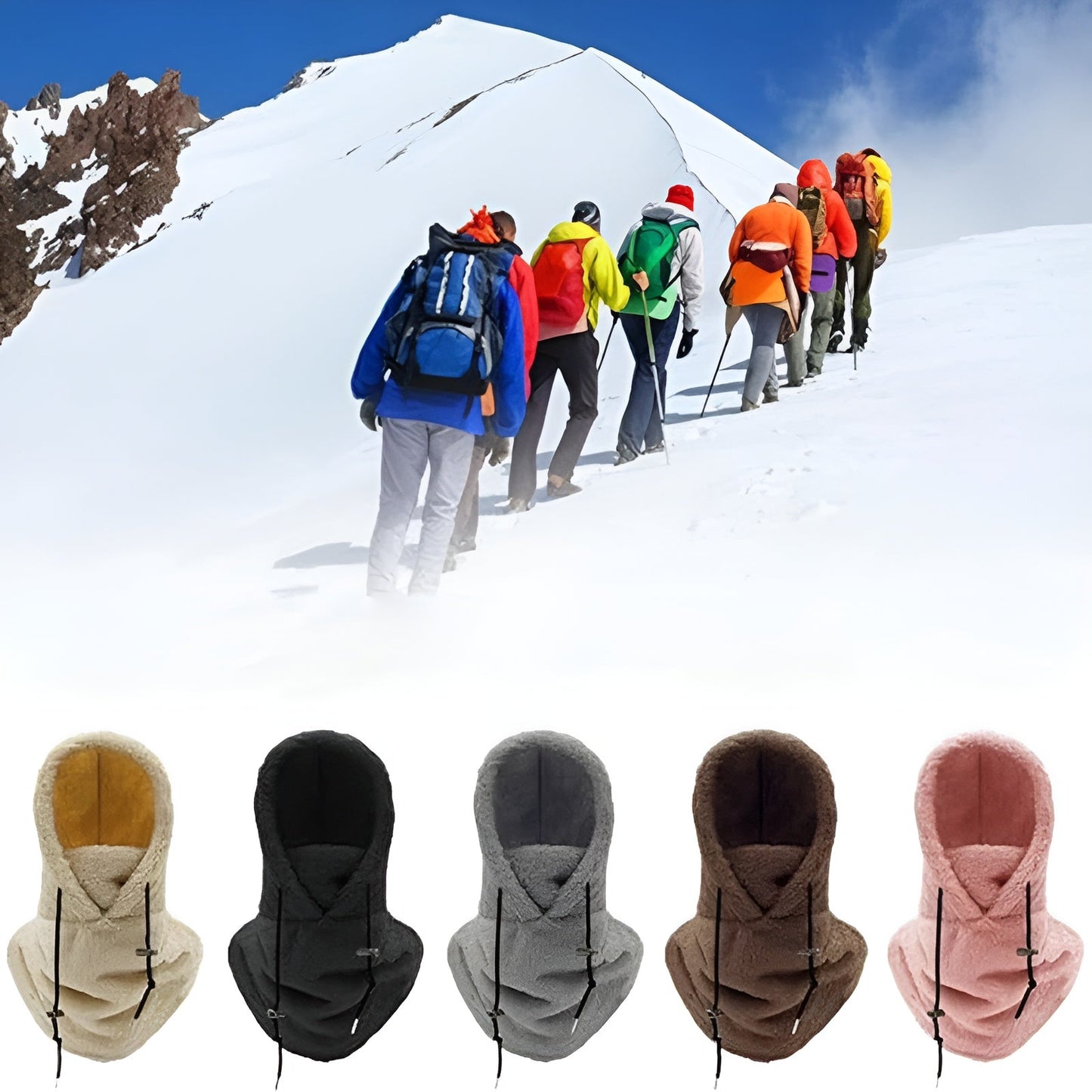 Vielseitiger Winter-Fleece-Schlauchschal