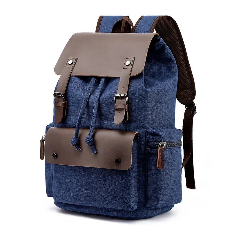 Vintage-Abenteuer-Tagesrucksack aus Canvas für den täglichen Gebrauch
