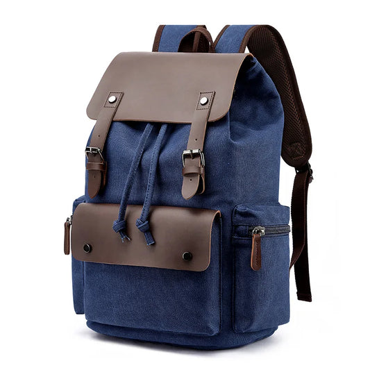 Vintage-Abenteuer-Tagesrucksack aus Canvas für den täglichen Gebrauch