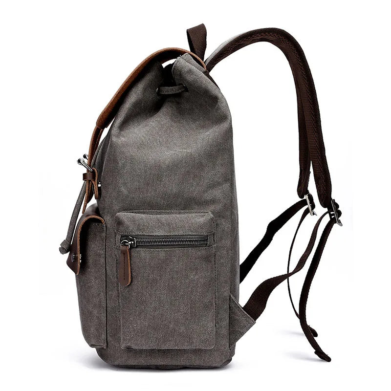 Vintage-Abenteuer-Tagesrucksack aus Canvas für den täglichen Gebrauch