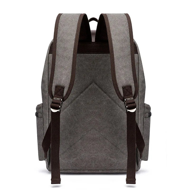 Vintage-Abenteuer-Tagesrucksack aus Canvas für den täglichen Gebrauch