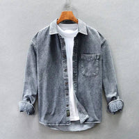 Vintage-Herrenhemd im Stonewashed-Look