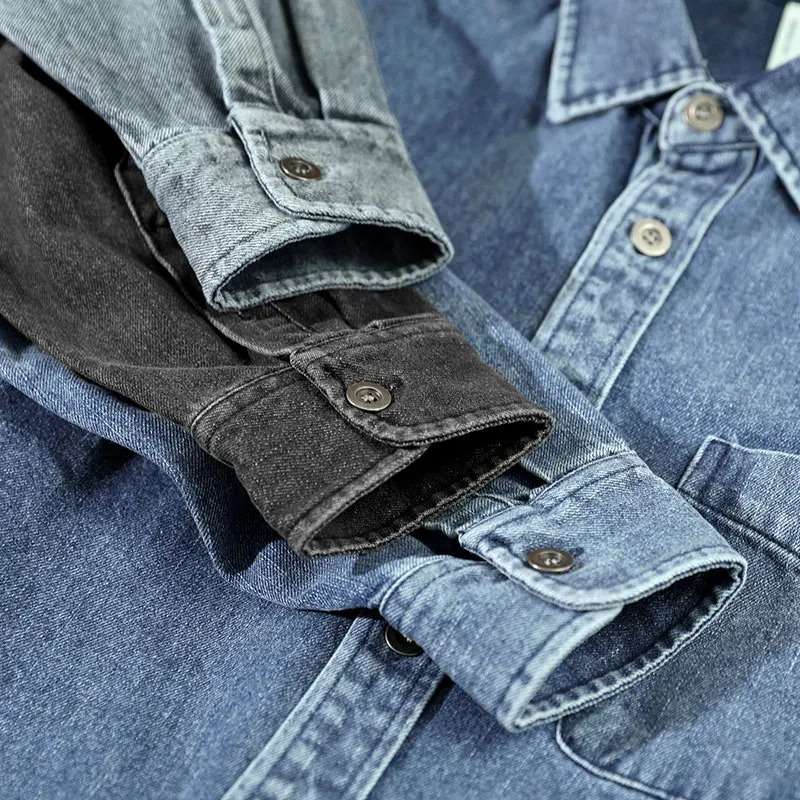 Vintage-Herrenhemd im Stonewashed-Look