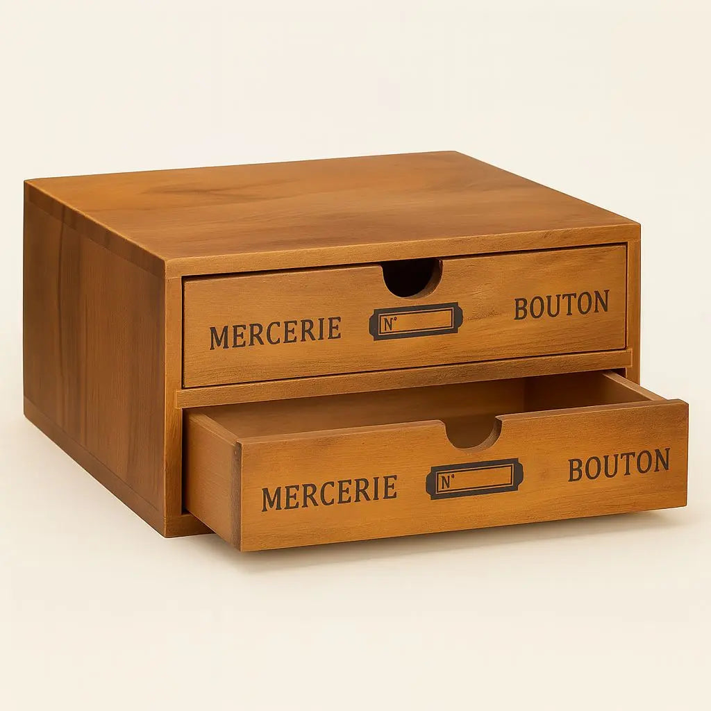 Vintage-Schubladenbox aus Holz zur Aufbewahrung