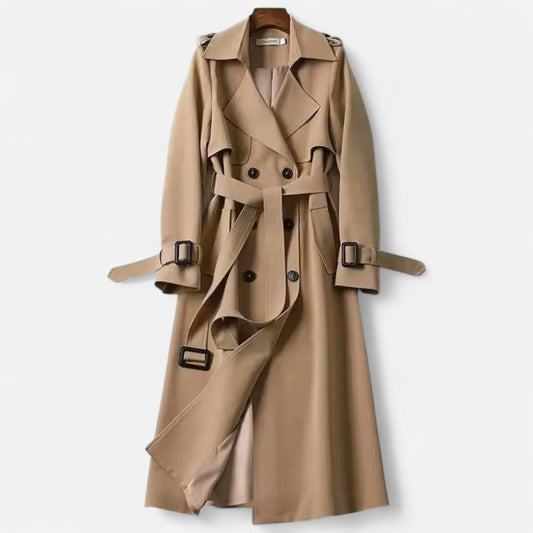 Vintage-Trenchcoat für Damen mit ikonischem, modernem Schnitt