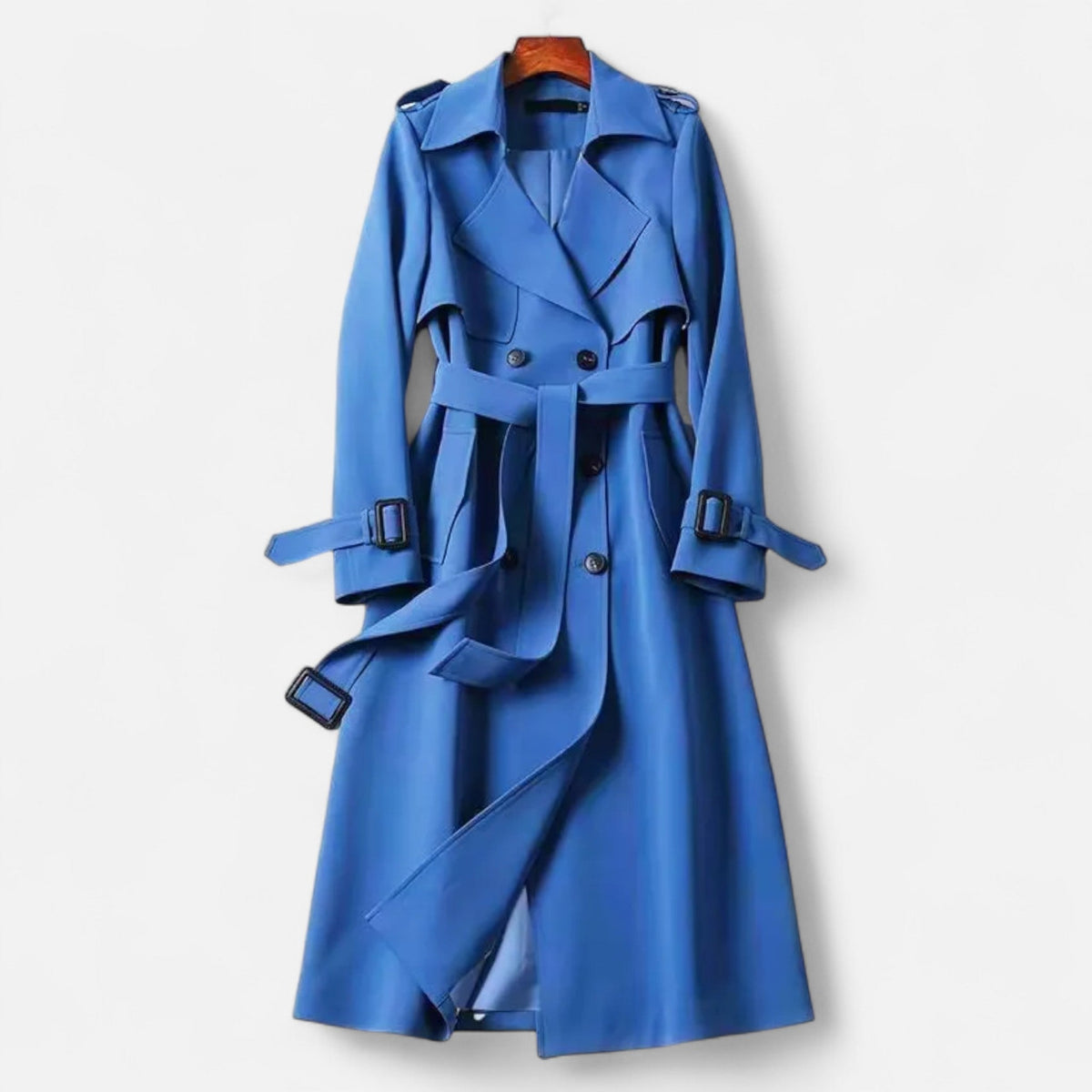 Vintage-Trenchcoat für Damen mit ikonischem, modernem Schnitt