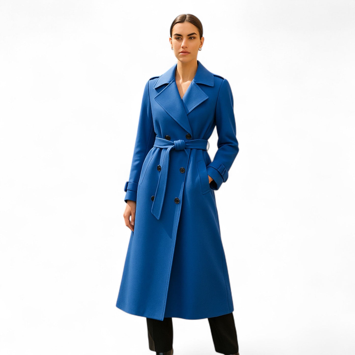 Vintage-Trenchcoat für Damen mit ikonischem, modernem Schnitt