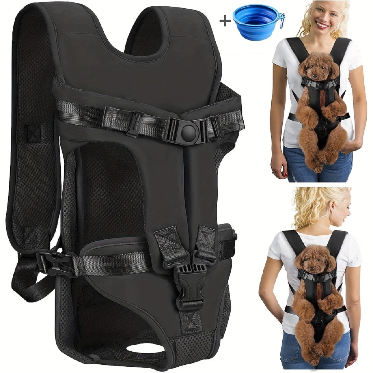 Vorwärtsgerichteter Hunde-Tragerucksack für Outdoor-Abenteuer