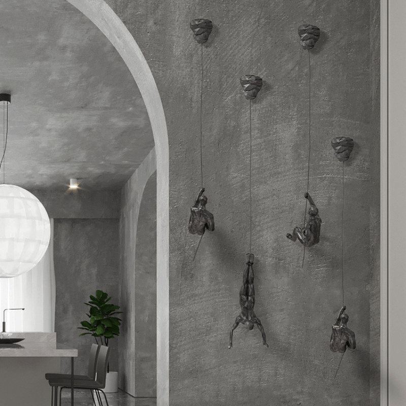 Wanddekoration-Set mit kletterndem figürlichen Design