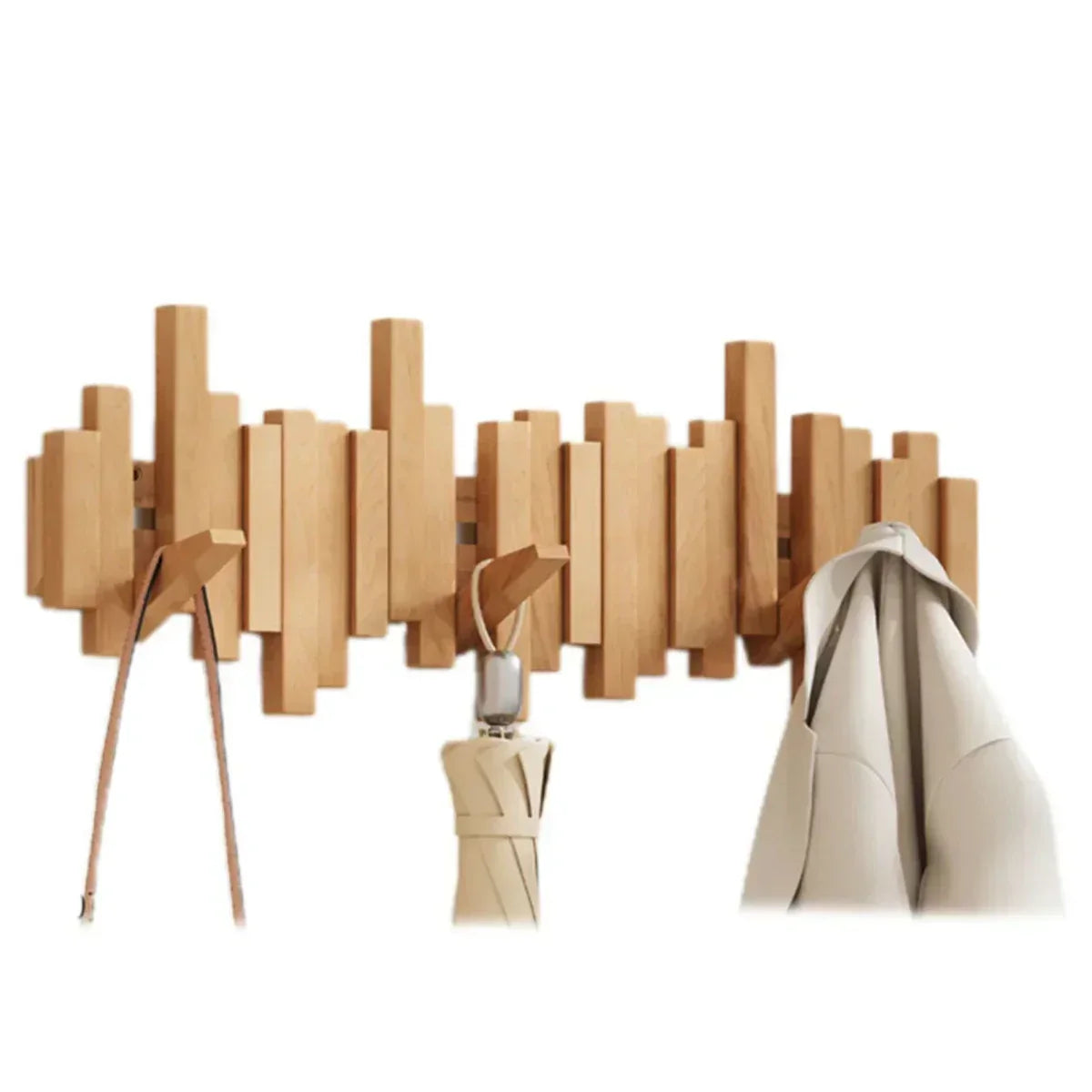 Wandhaken aus Holz im Klavier-Design