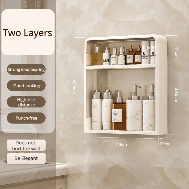 Wandmontiertes Badezimmer-Organizer-Regal