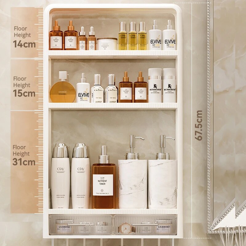 Wandmontiertes Badezimmer-Organizer-Regal