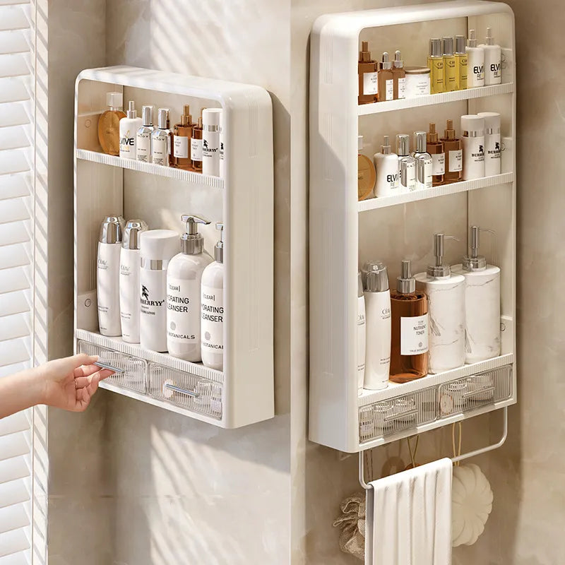 Wandmontiertes Badezimmer-Organizer-Regal