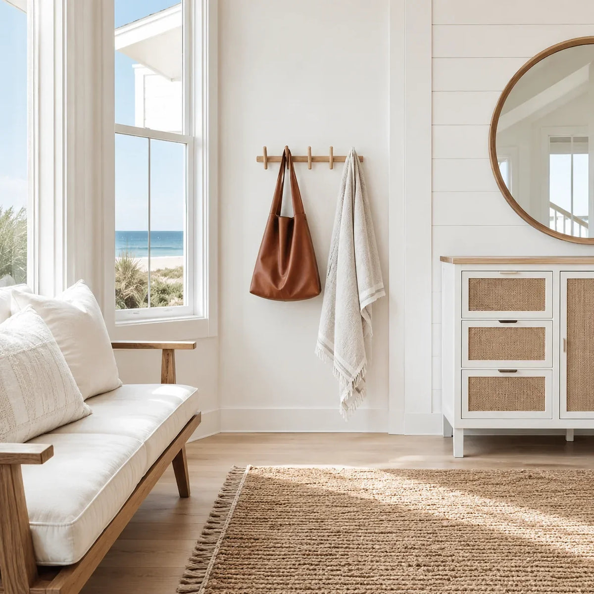 Wandregal aus Eichenholz im minimalistischen Design – verschiedene Größen und einzigartige Holzmaserung