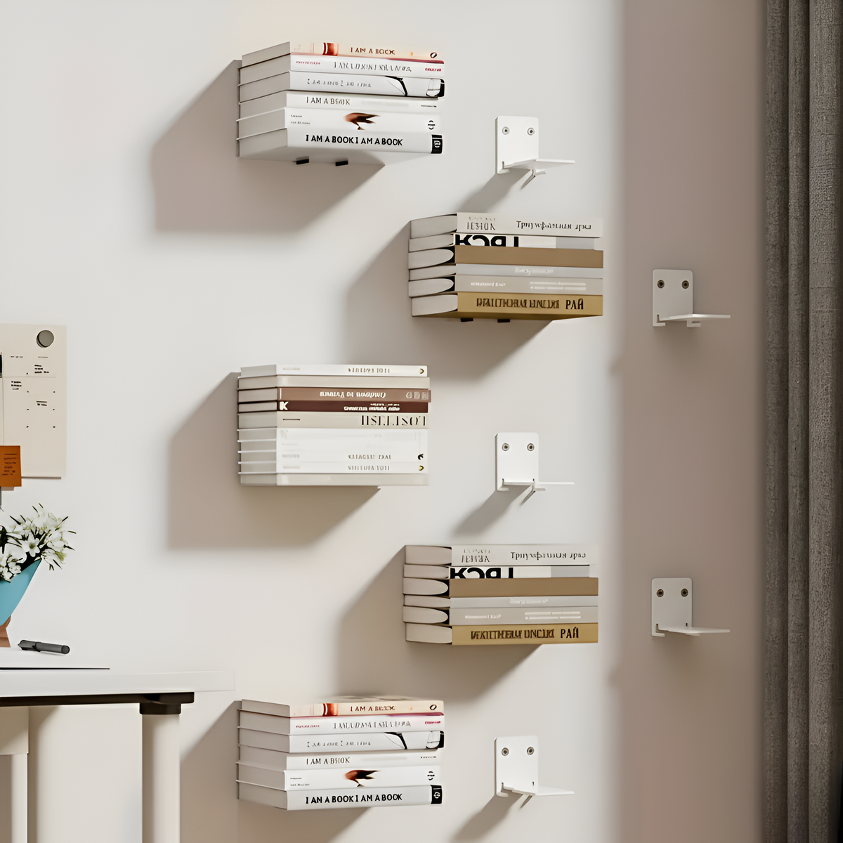Wandregal aus Metall, modern, minimalistisch und platzsparend