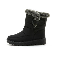 Warme Damen-Stiefeletten mit Kunstpelzfutter