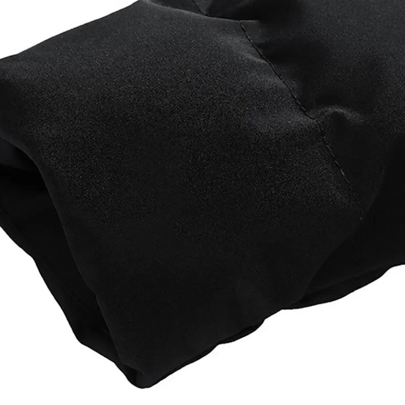 Warme Herren-Puffer-Winterjacke mit Kapuze