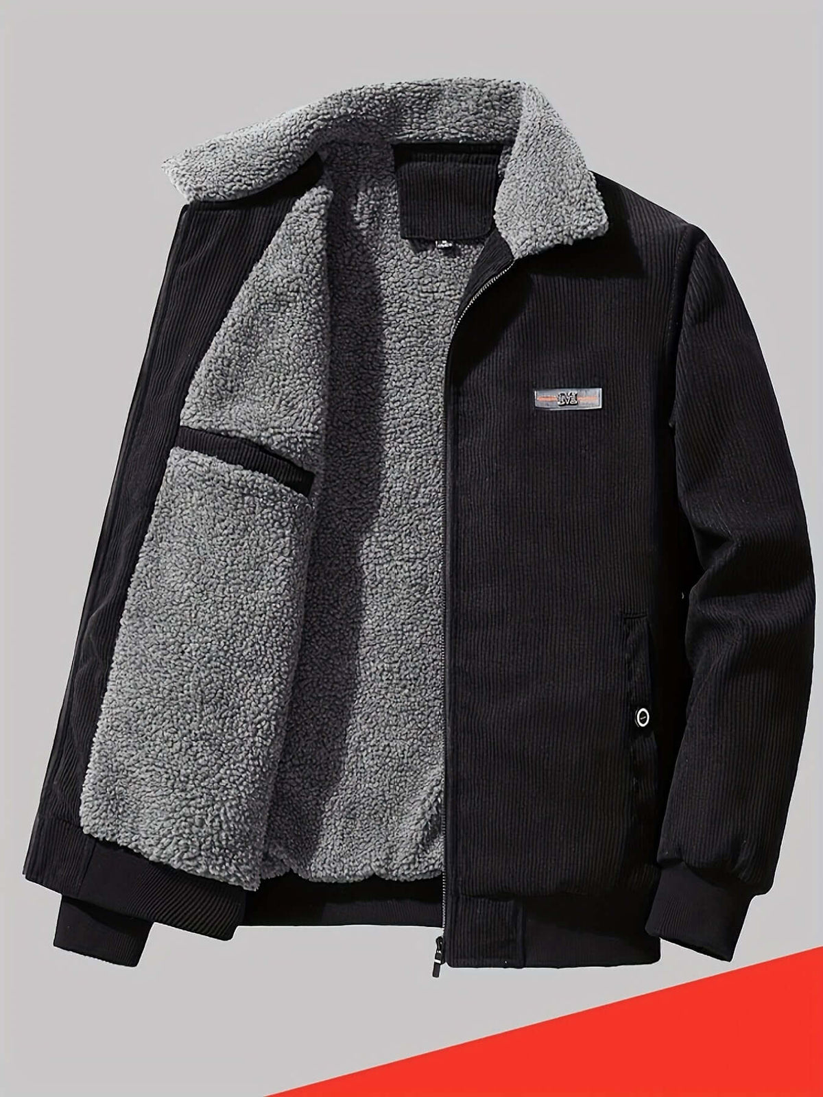Warme Herren-Winterjacke – dicker Steppmantel