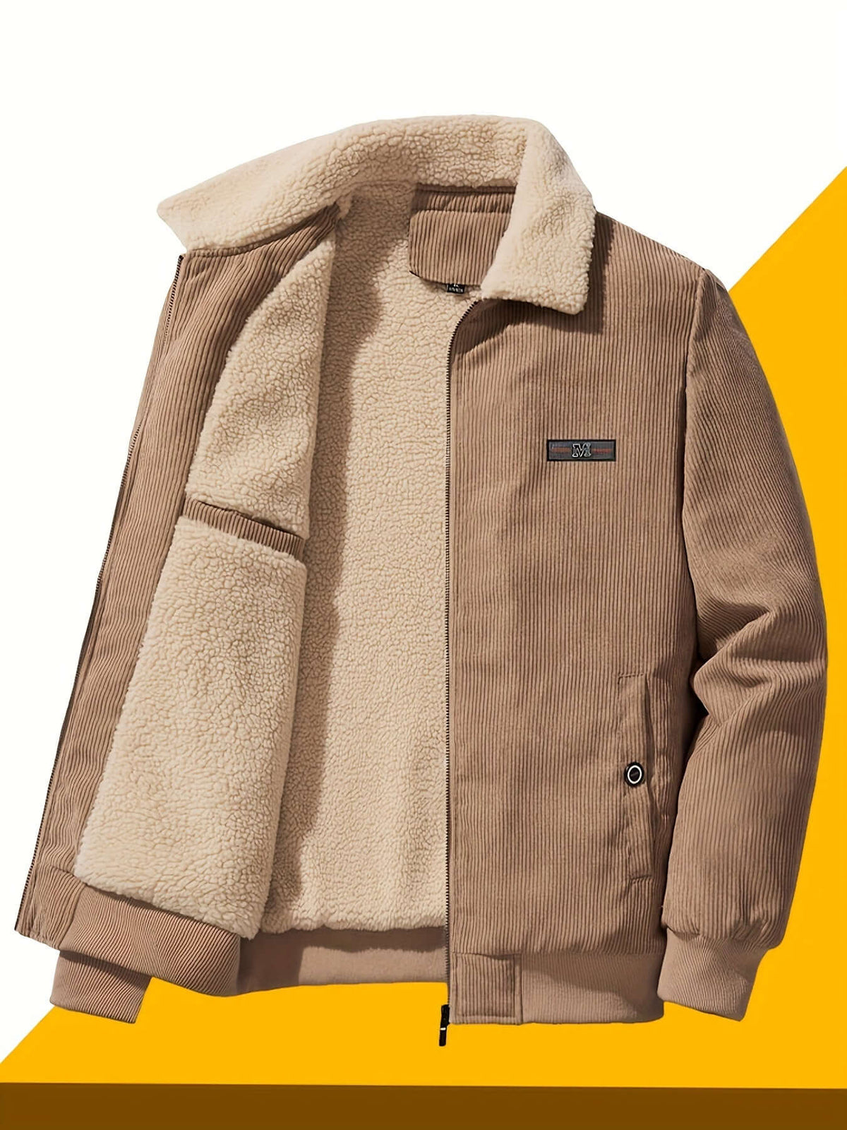 Warme Herren-Winterjacke – dicker Steppmantel