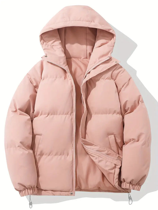 Warme Kapuzenjacke im klassischen Design
