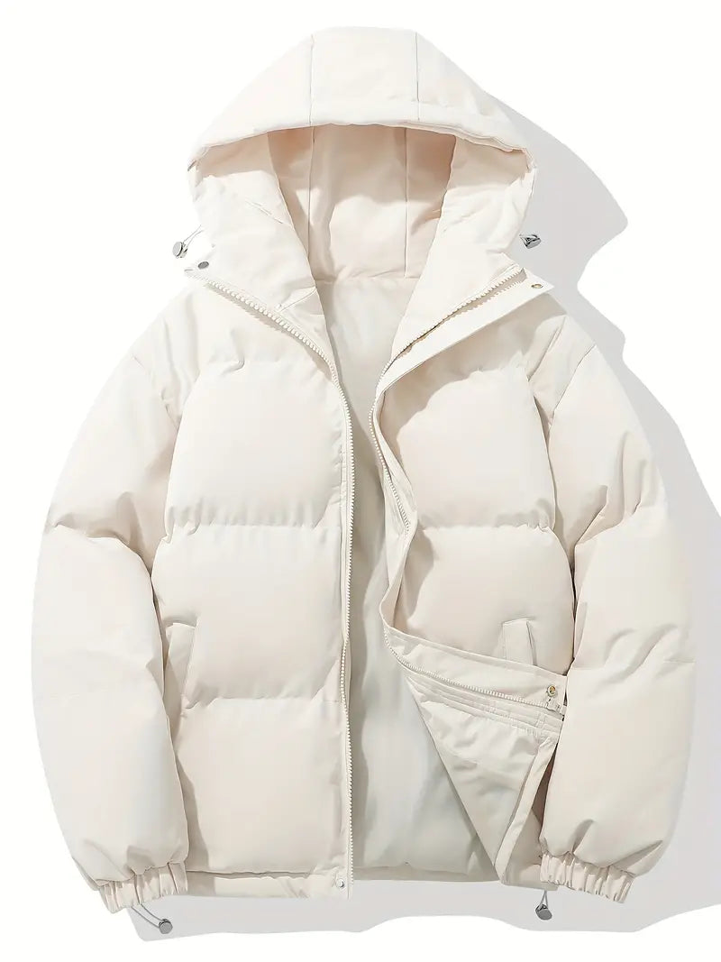 Warme Kapuzenjacke im klassischen Design