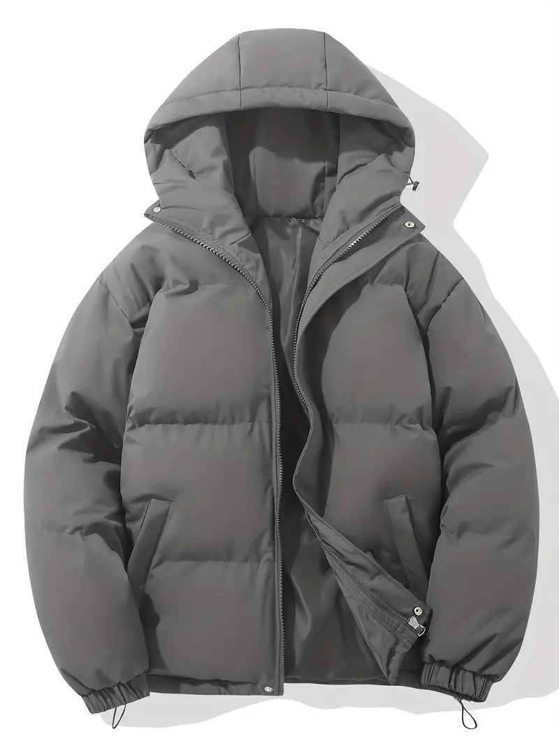 Warme Kapuzenjacke im klassischen Design