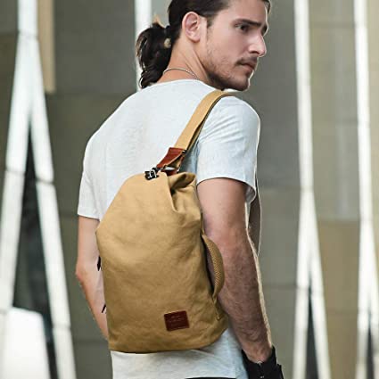 Wasserabweisende Canvas-Umhängetasche mit Diebstahlschutztasche – vielseitig tragbar