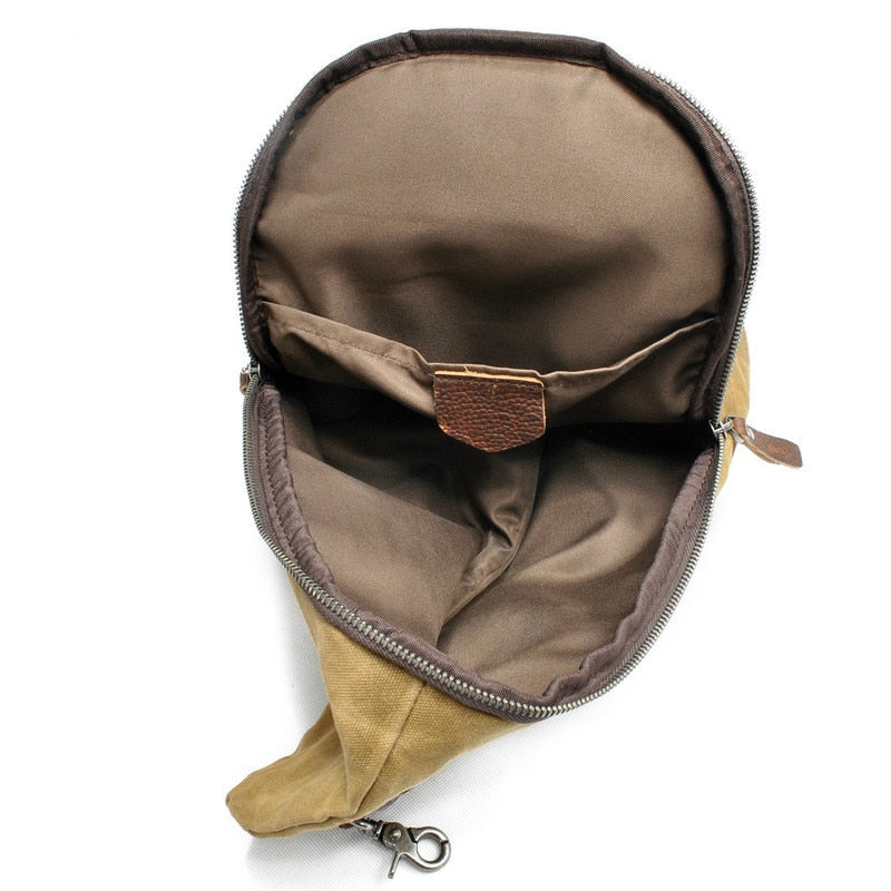 Wasserabweisende Canvas-Umhängetasche mit Diebstahlschutztasche – vielseitig tragbar