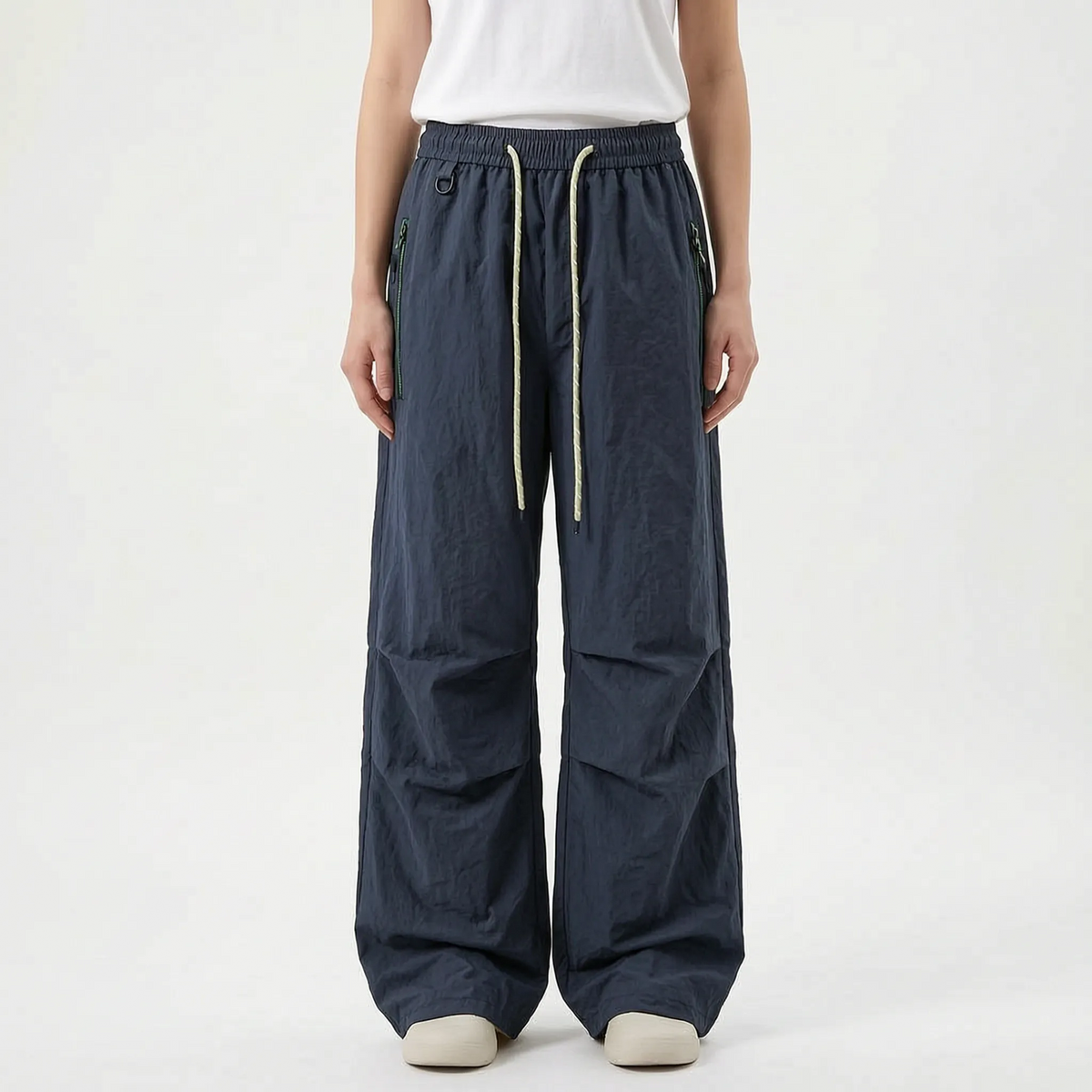Wasserabweisende Wide-Leg-Wanderhose mit verstellbarem Bund und Beinabschlüssen