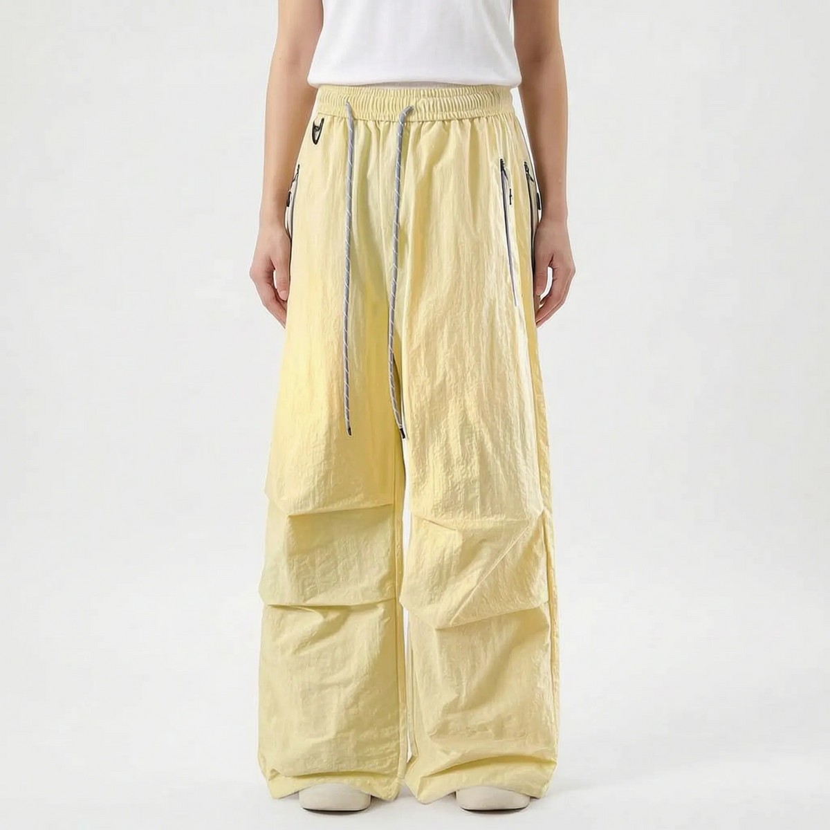 Wasserabweisende Wide-Leg-Wanderhose mit verstellbarem Bund und Beinabschlüssen