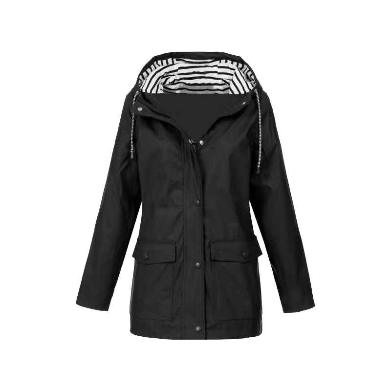 Wasserdichte Damen-Regenjacke im modernen Design für den Alltag