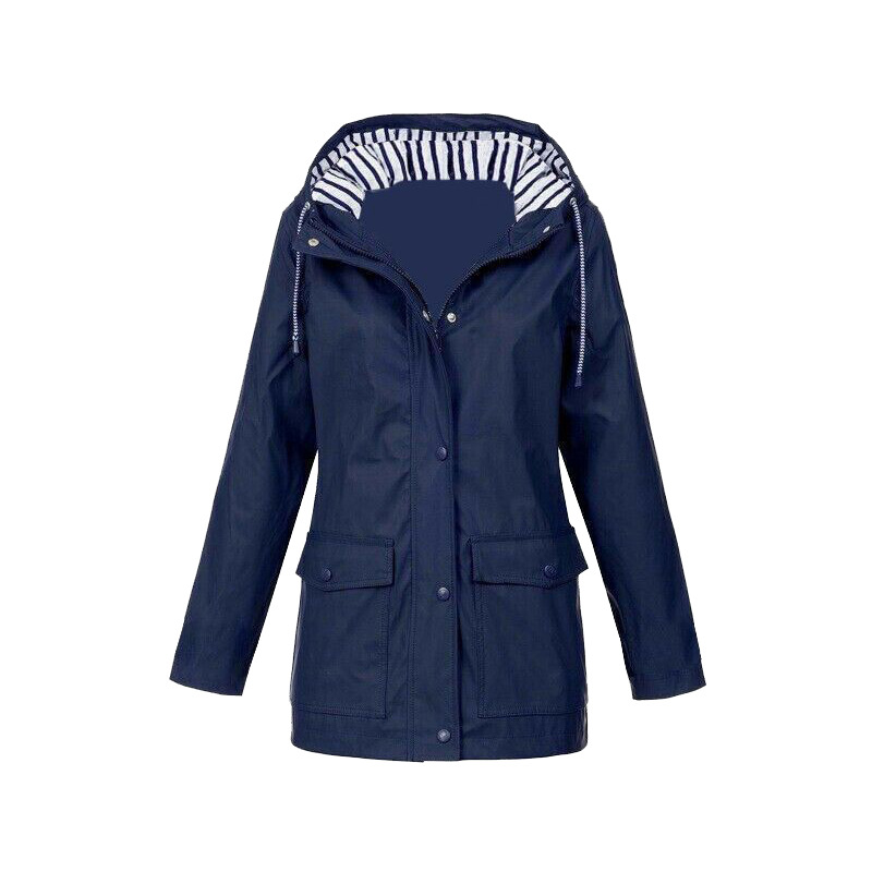 Wasserdichte Damen-Regenjacke im modernen Design für den Alltag