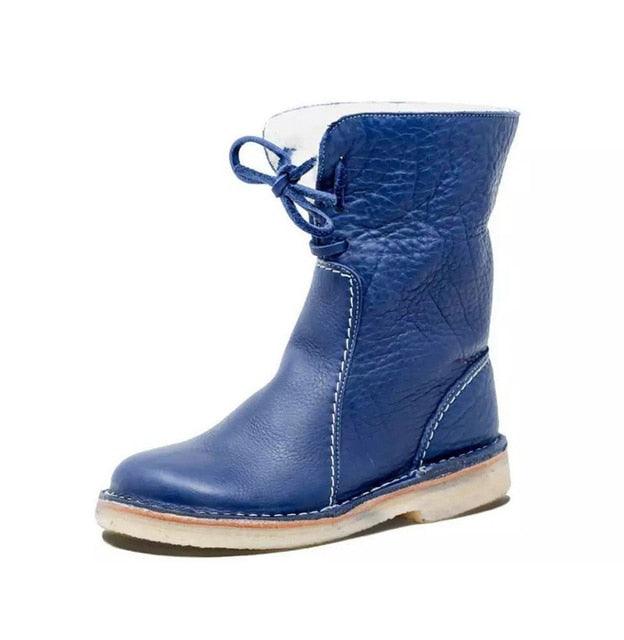 Wasserdichte Damen-Winterstiefel mit Fleece- und Wollfutter