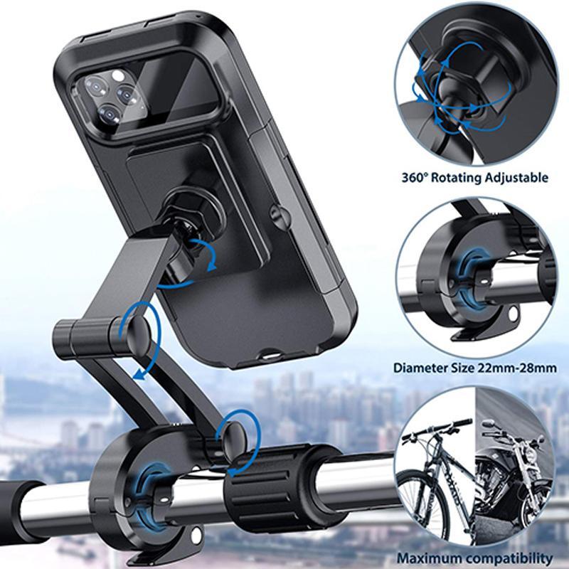 Wasserdichte Fahrradlenker-Halterung mit 15W-Powerbank