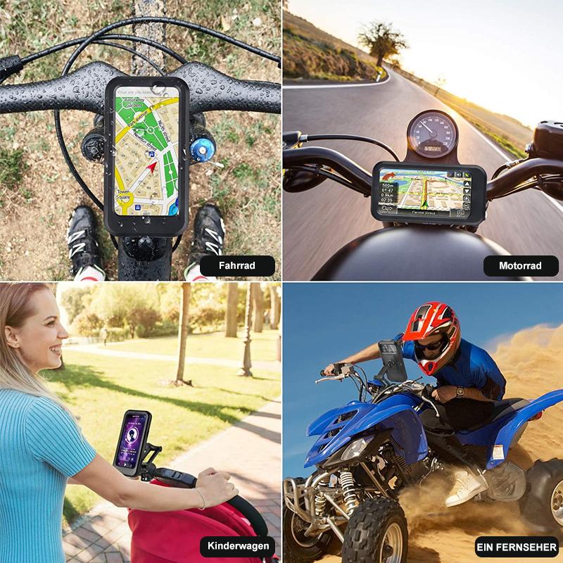 Wasserdichte Fahrradlenker-Halterung mit 15W-Powerbank