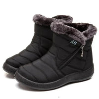 Wasserdichte gesteppte Winterstiefel mit Fell – Stil und Komfort