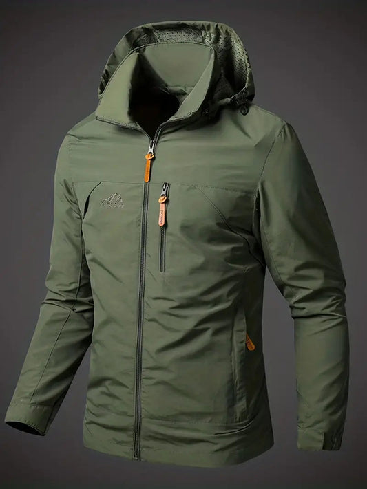 Wasserdichte Herren-Regenjacke mit atmungsaktivem Design – leichte Outdoorjacke für den Alltag