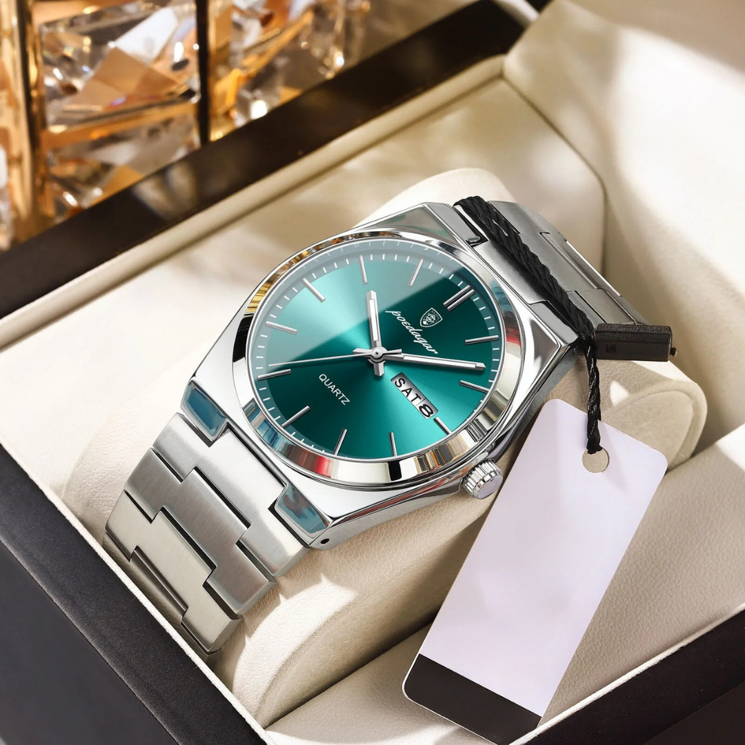Wasserdichte Herrenuhr aus Edelstahl