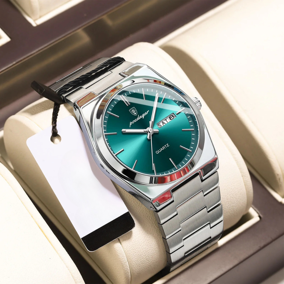 Wasserdichte Herrenuhr aus Edelstahl