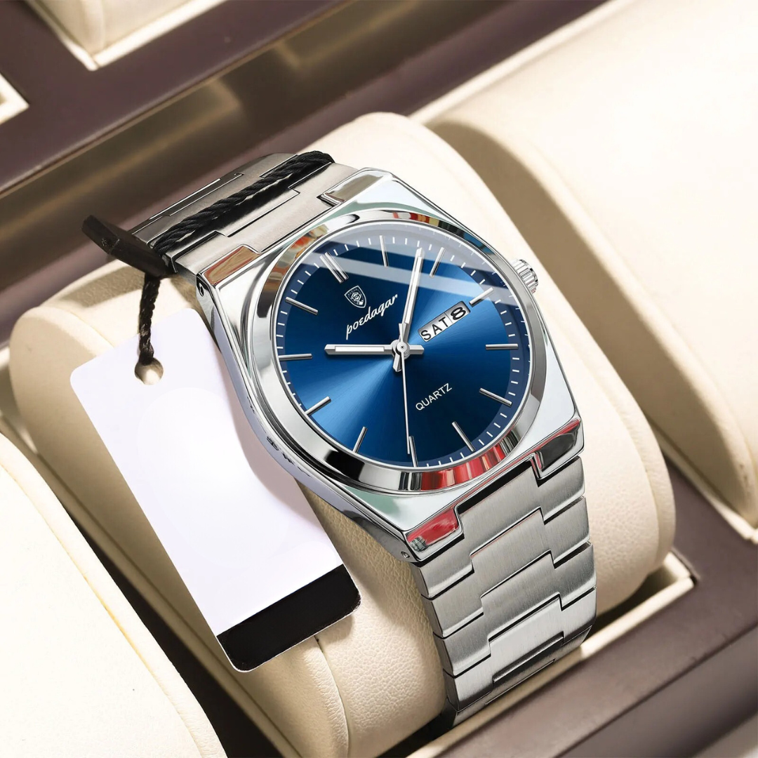Wasserdichte Herrenuhr aus Edelstahl
