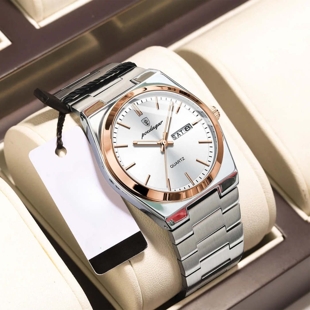 Wasserdichte Herrenuhr aus Edelstahl