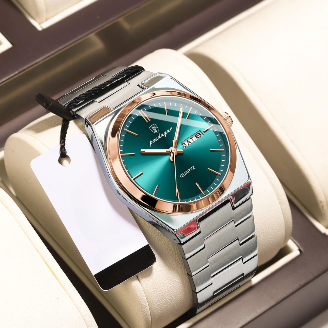 Wasserdichte Herrenuhr aus Edelstahl