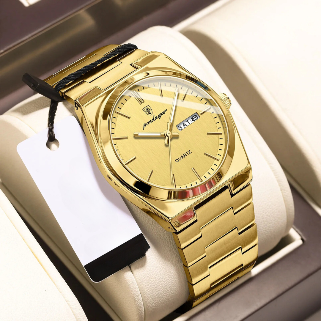 Wasserdichte Herrenuhr aus Edelstahl