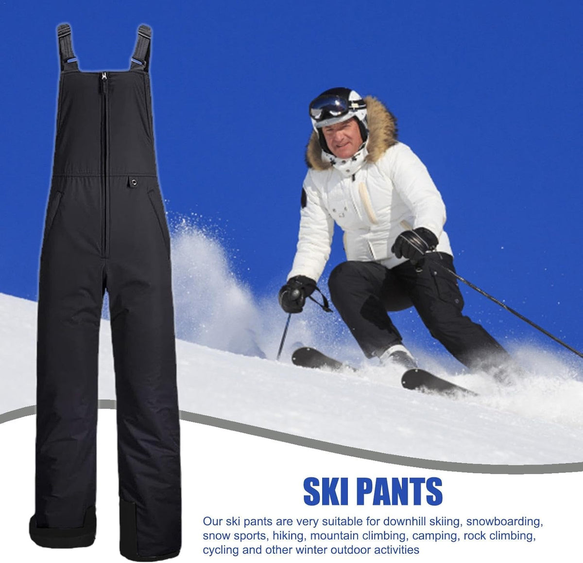 Wasserdichte isolierte Schneehose
