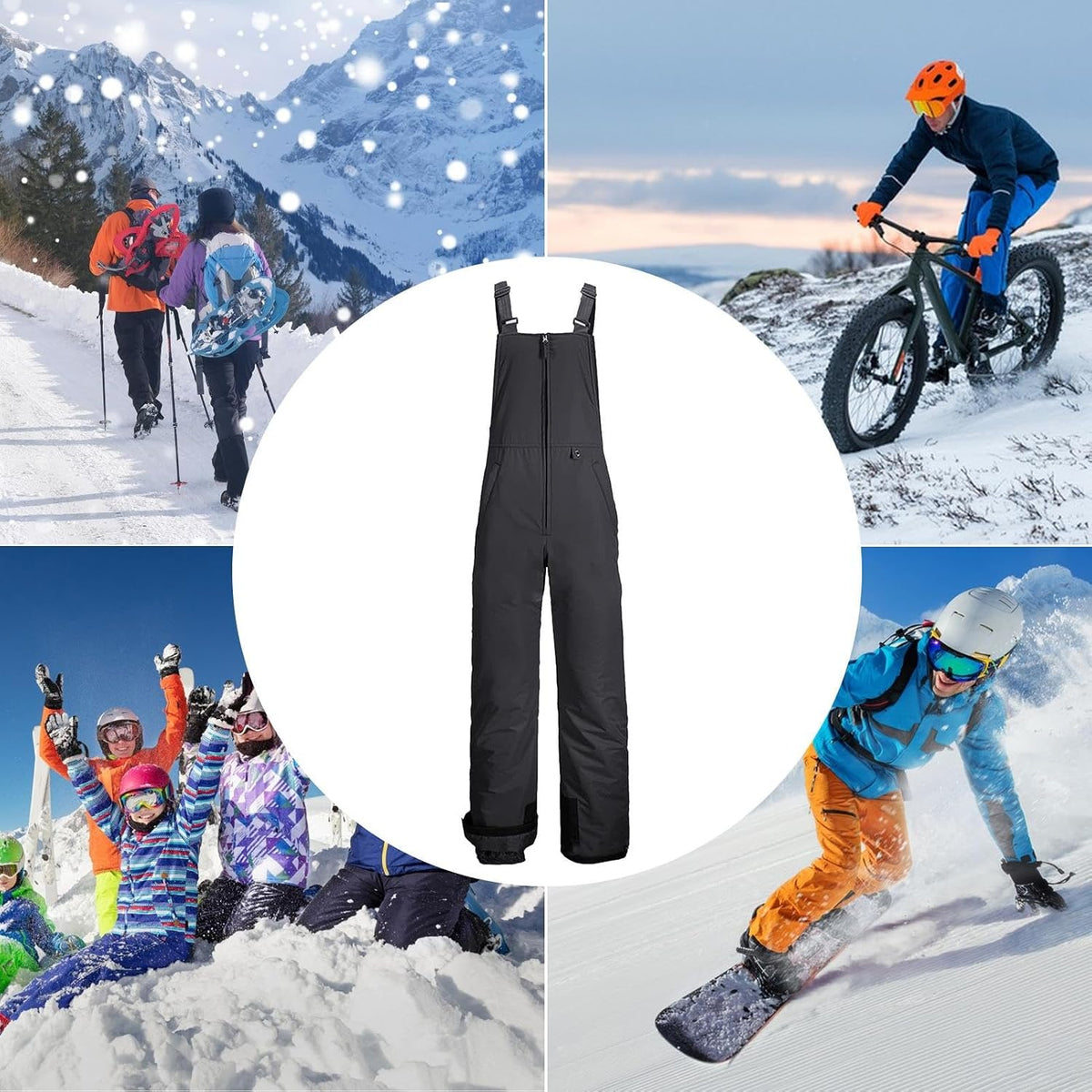 Wasserdichte isolierte Schneehose
