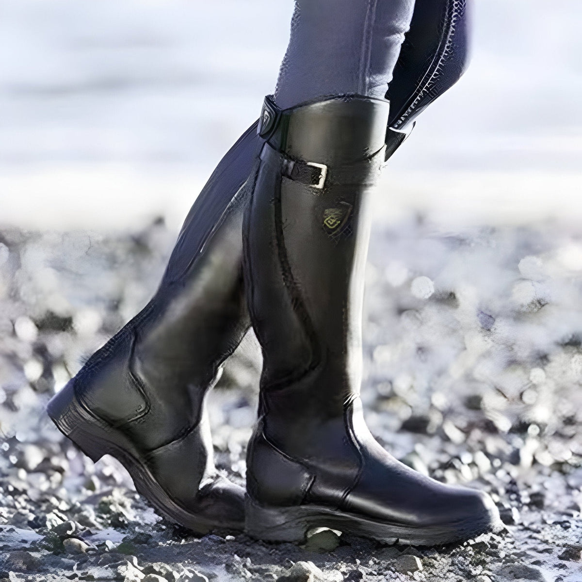 Wasserdichte kniehohe Damenstiefel mit rutschfester Sohle