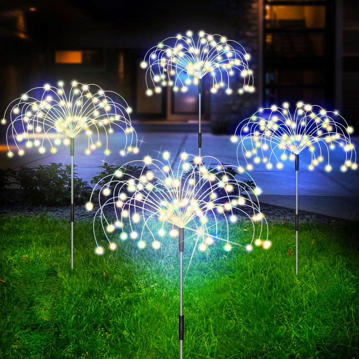 Wasserdichte Solar-Gartenfeuerwerk-Lampe