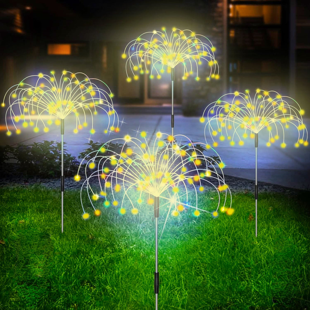 Wasserdichte Solar-Gartenfeuerwerk-Lampe