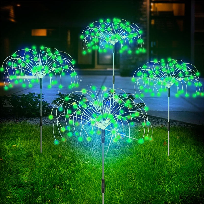 Wasserdichte Solar-Gartenfeuerwerk-Lampe