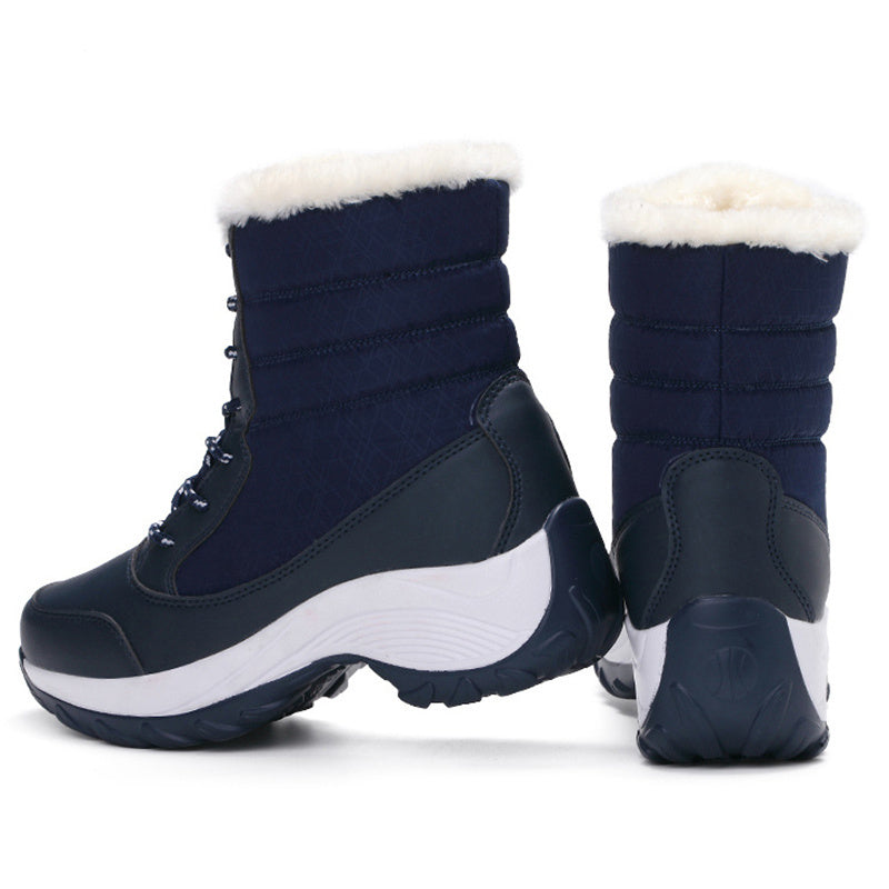 Wasserdichte und rutschfeste, gefütterte Winterstiefel für Damen